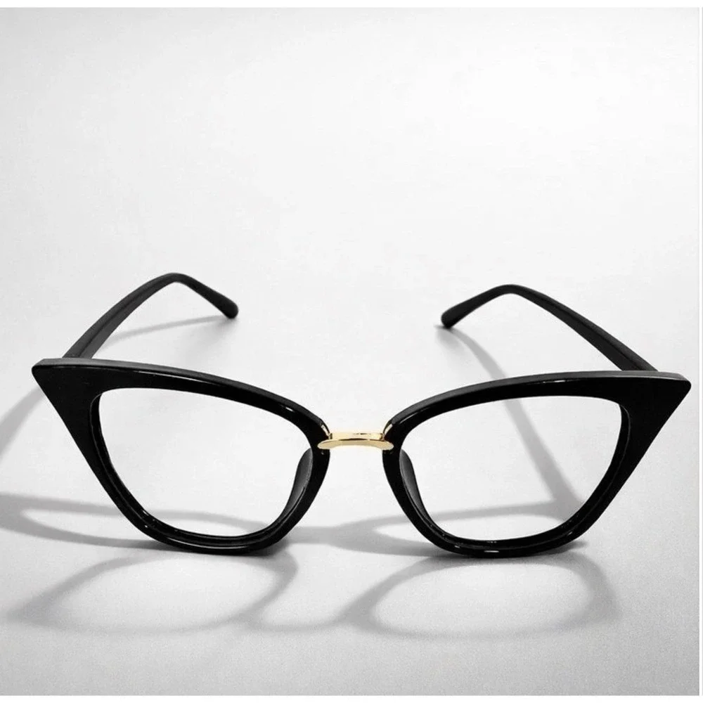Cat Eye Glasses Women Black Retro Vintage Fashion Frames‎ Only